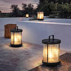 Premium Modern Solar Waterproof Outdoor Cylinder Light