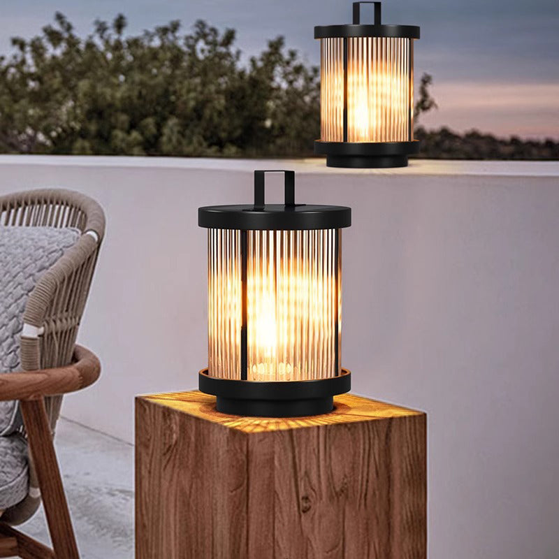 Premium Modern Solar Waterproof Outdoor Cylinder Light