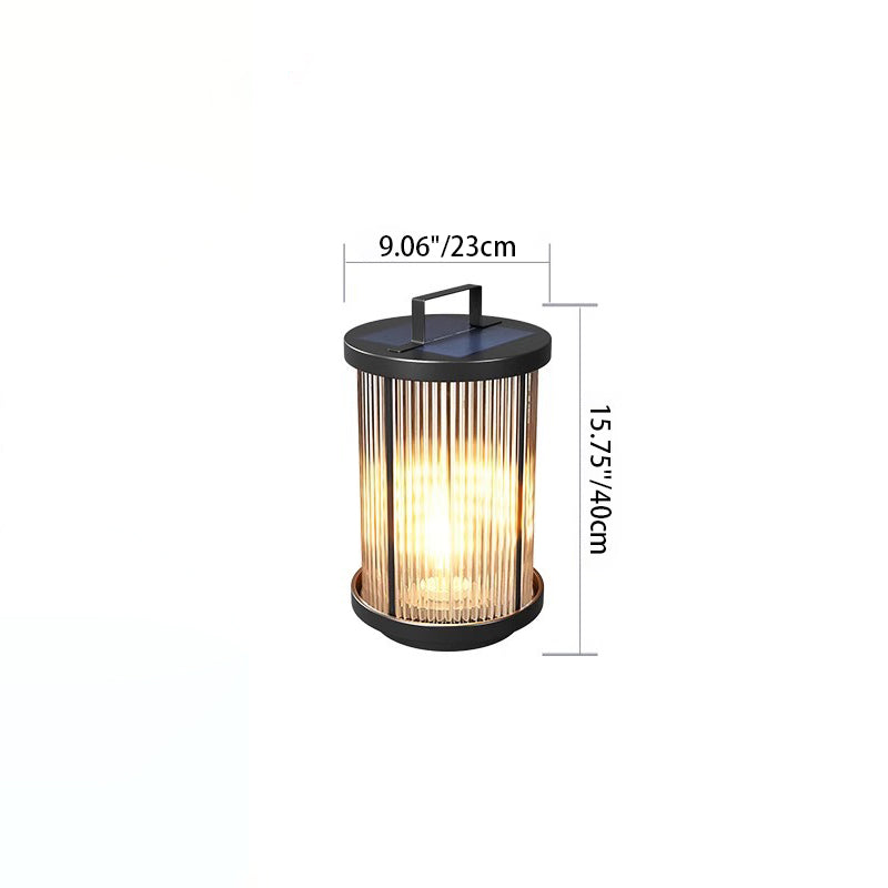 Premium Modern Solar Waterproof Outdoor Cylinder Light