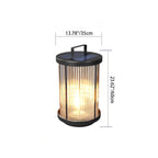Premium Modern Solar Waterproof Outdoor Cylinder Light