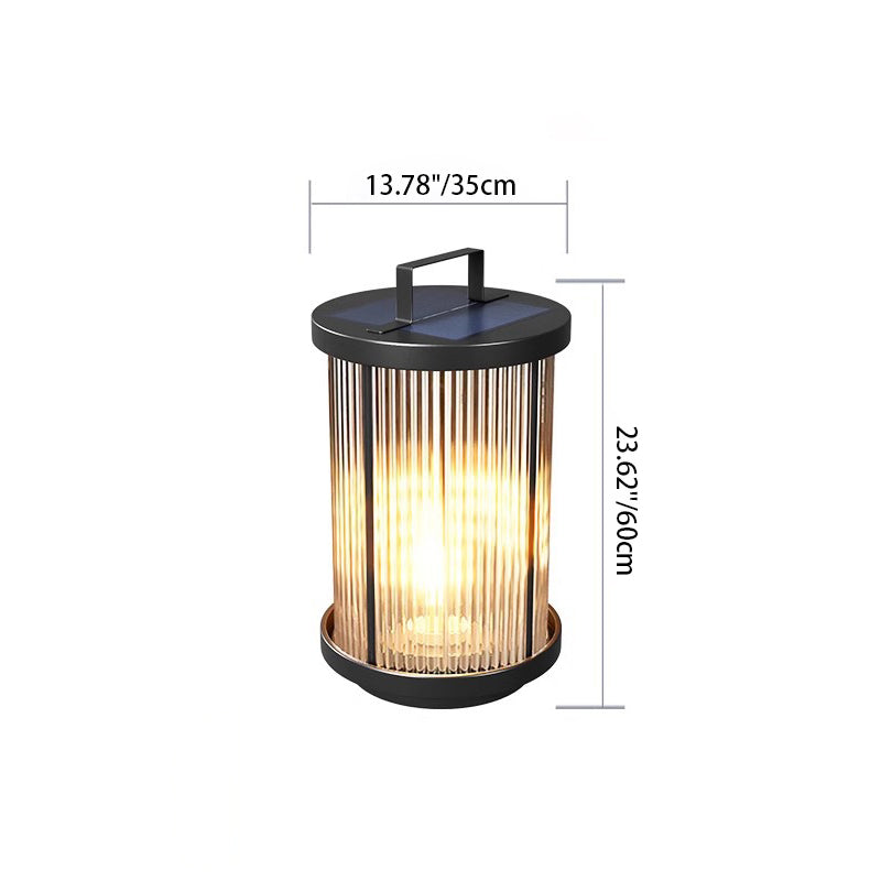Premium Modern Solar Waterproof Outdoor Cylinder Light