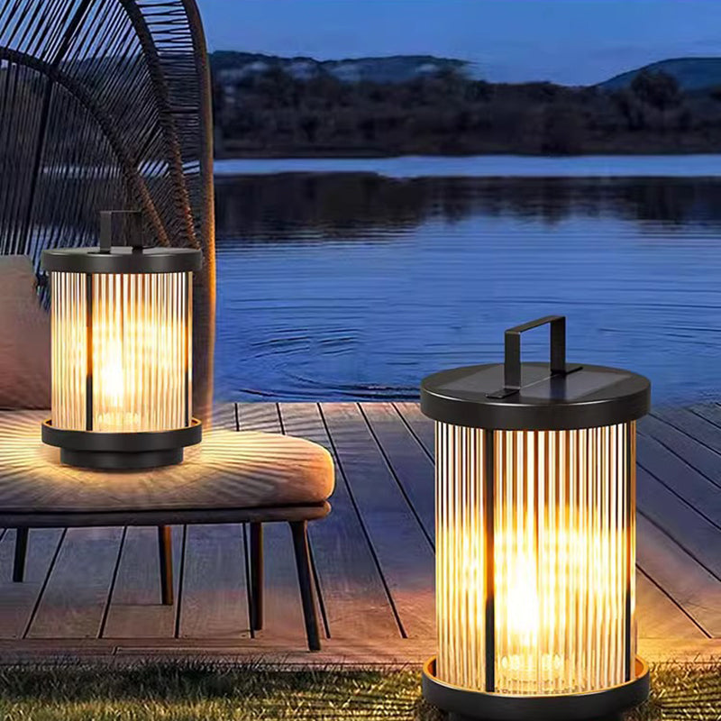 Premium Modern Solar Waterproof Outdoor Cylinder Light