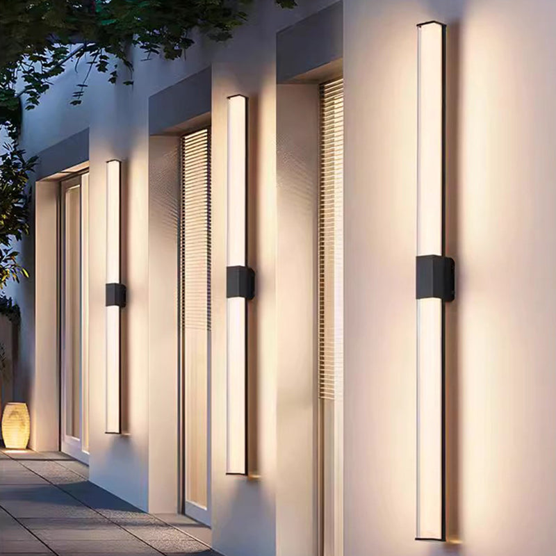 Premium Waterproof Aluminum Rectangle Outdoor Wall Sconce