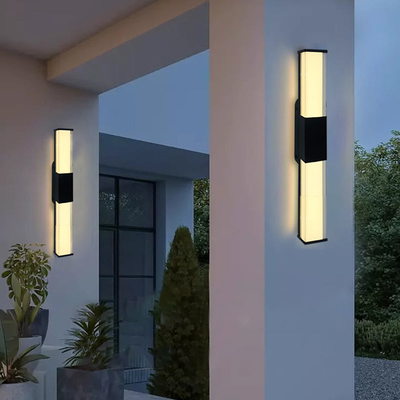 Premium Waterproof Aluminum Rectangle Outdoor Wall Sconce