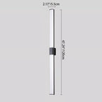 Premium Waterproof Aluminum Rectangle Outdoor Wall Sconce