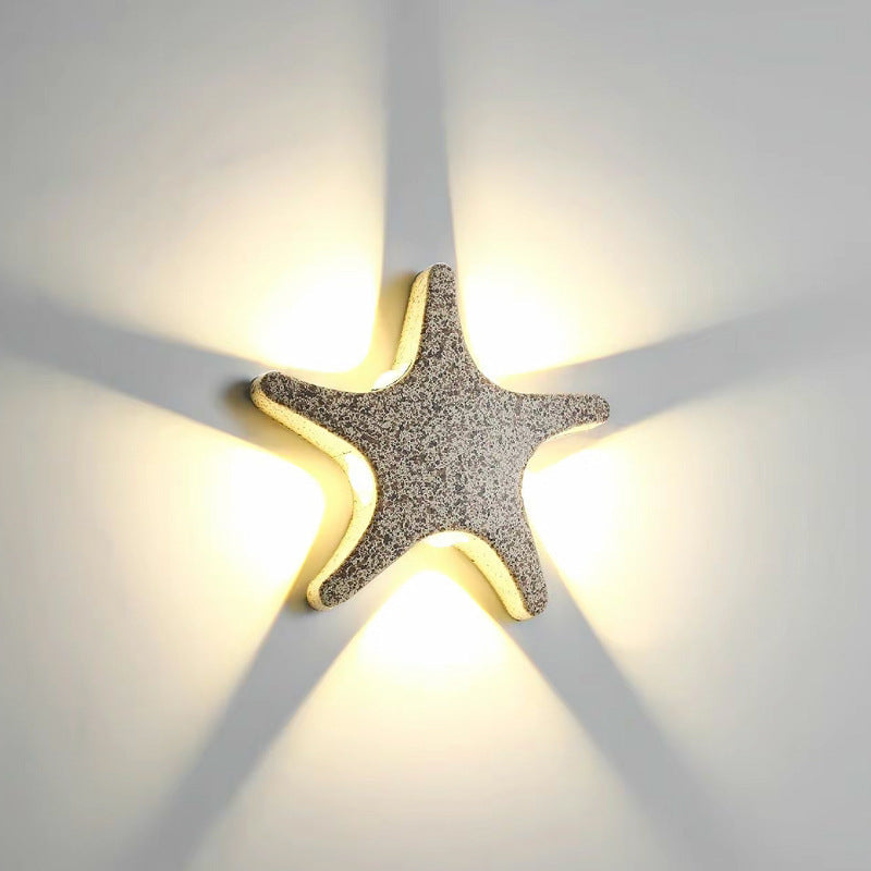 Waterproof Starfish LED Outdoor Sconce