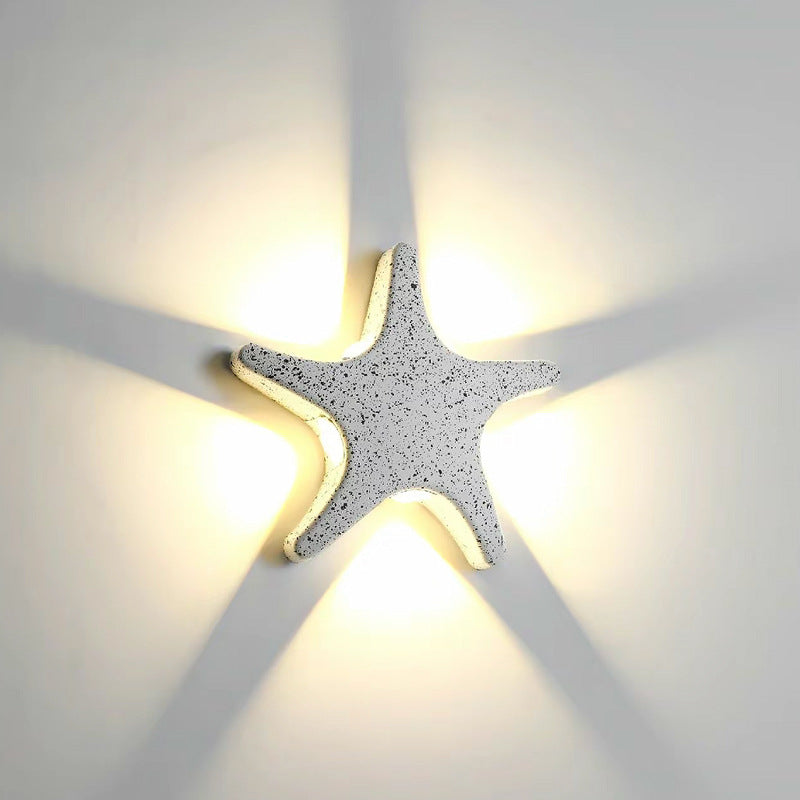 Waterproof Starfish LED Outdoor Sconce