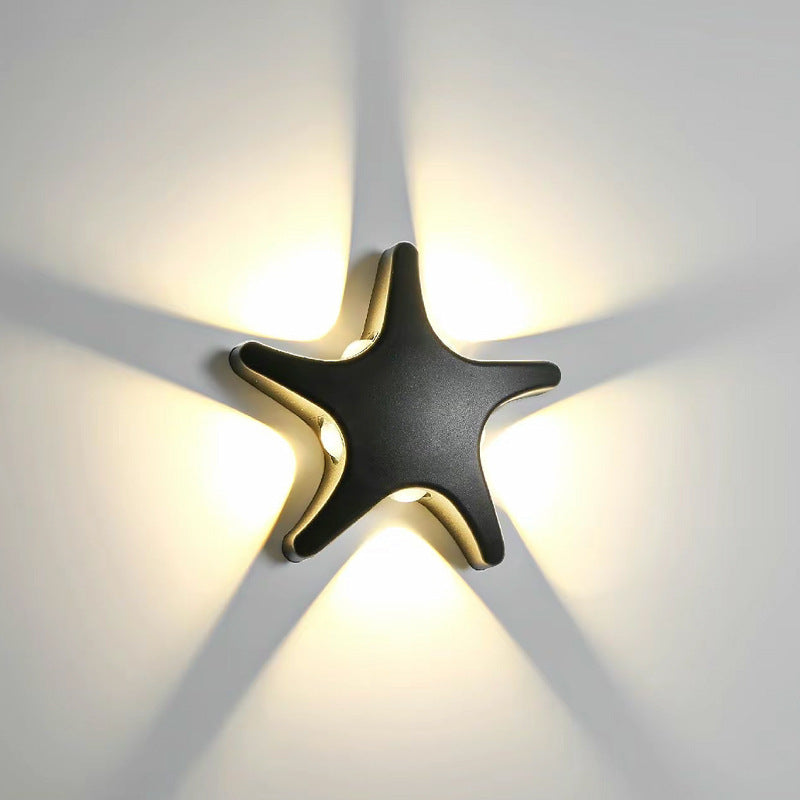 Waterproof Starfish LED Outdoor Sconce