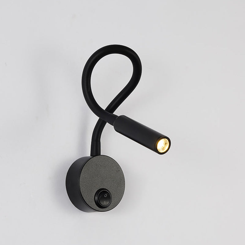 Minimalist Iron LED Reading Wall Sconce