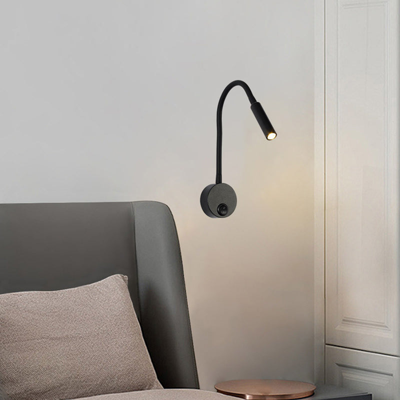 Minimalist Iron LED Reading Wall Sconce