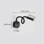 Minimalist Iron LED Reading Wall Sconce
