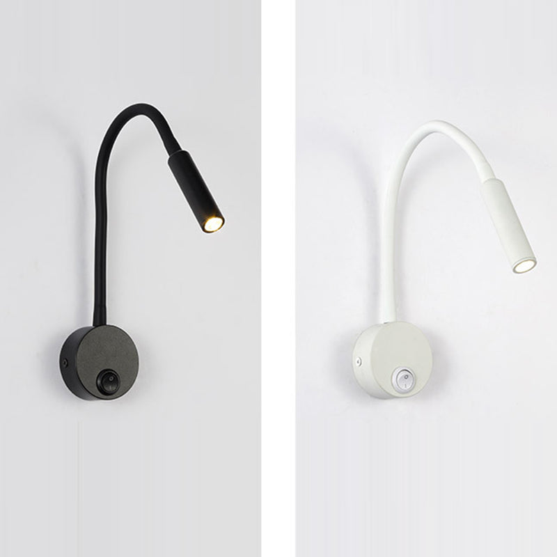 Minimalist Iron LED Reading Wall Sconce