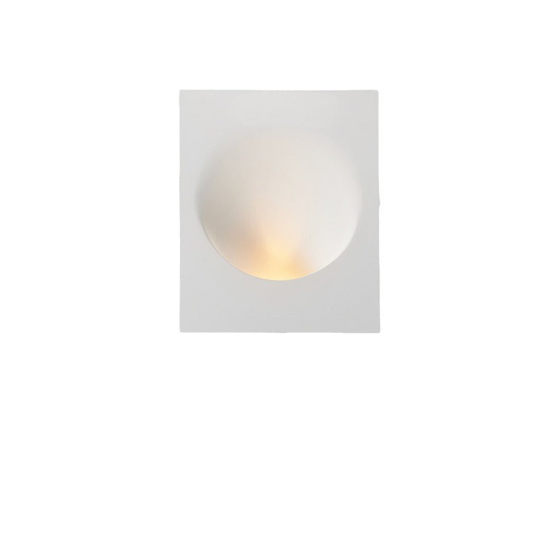 Minimalist Round Recessed 1-Light Sconce