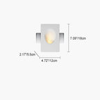 Minimalist Round Recessed 1-Light Sconce