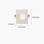 Minimalist Round Recessed 1-Light Sconce