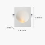 Minimalist Round Recessed 1-Light Sconce