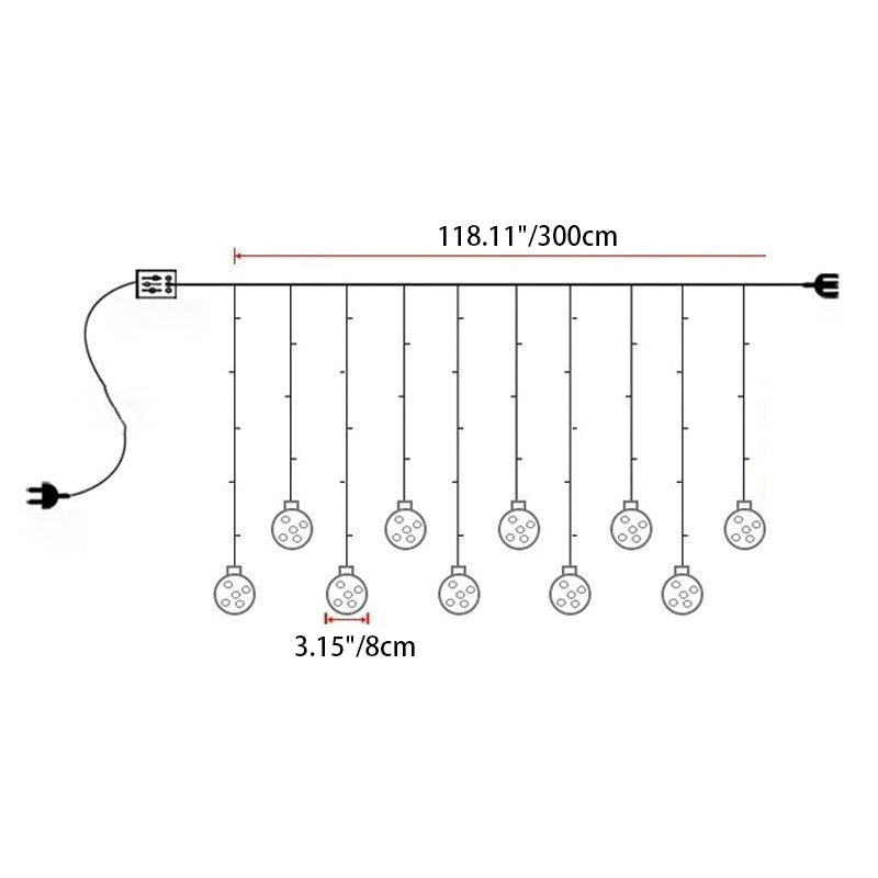 Modern LED Snowman Christmas Tree String Lights