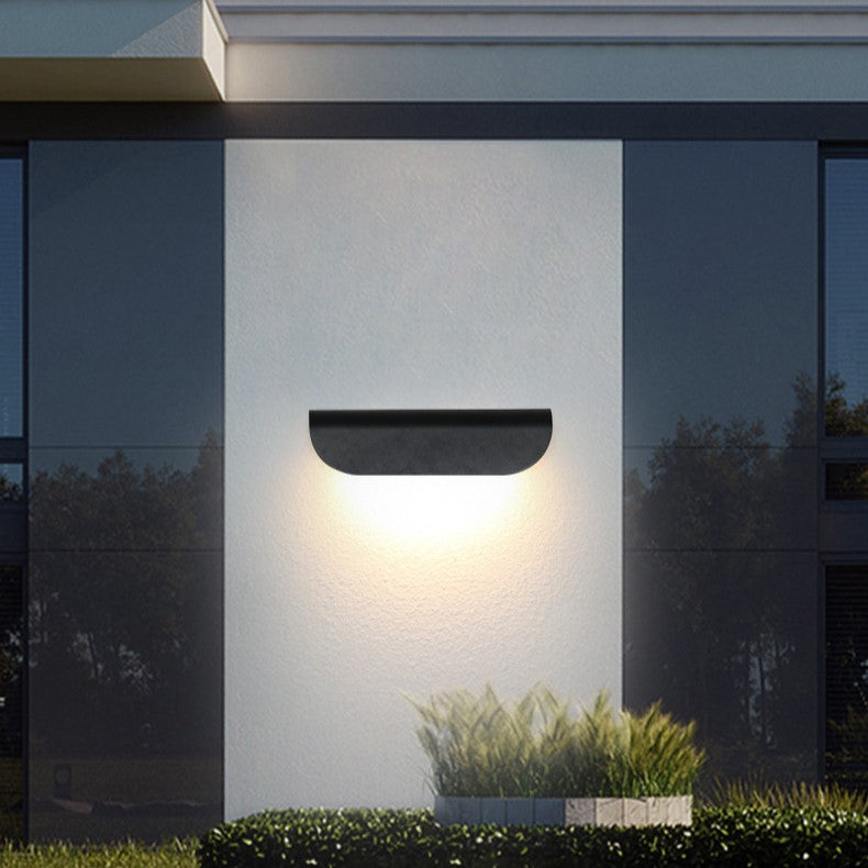 Premium Waterproof Curved Aluminum LED Wall Sconce