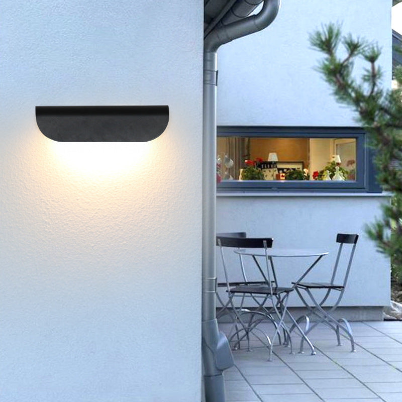 Premium Waterproof Curved Aluminum LED Wall Sconce