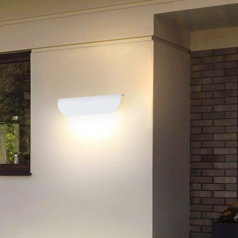 Premium Waterproof Curved Aluminum LED Wall Sconce