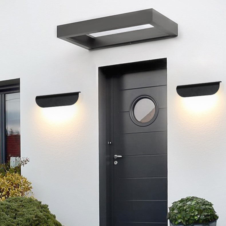 Premium Waterproof Curved Aluminum LED Wall Sconce
