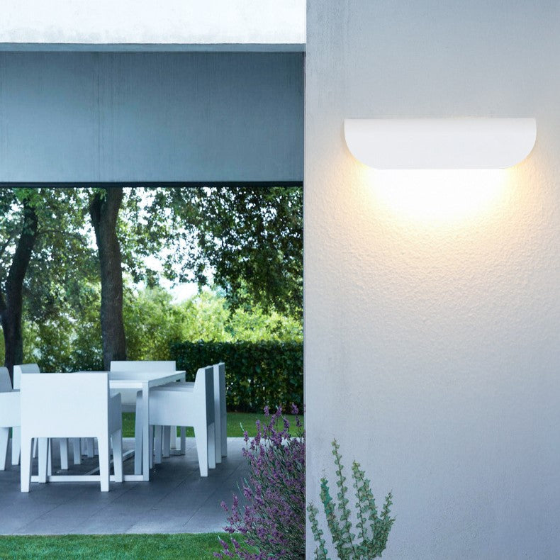 Premium Waterproof Curved Aluminum LED Wall Sconce