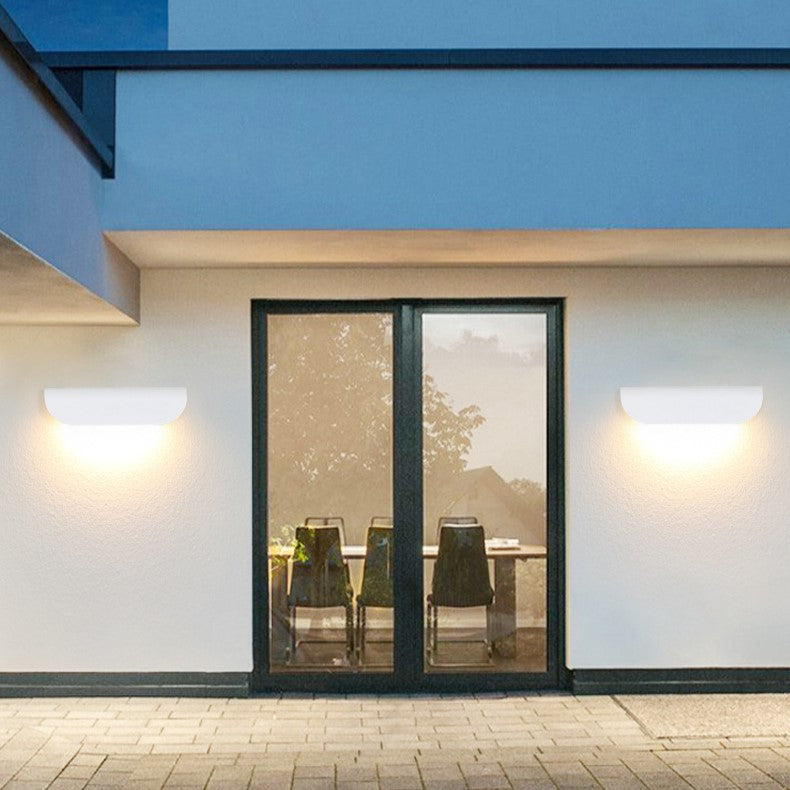 Premium Waterproof Curved Aluminum LED Wall Sconce