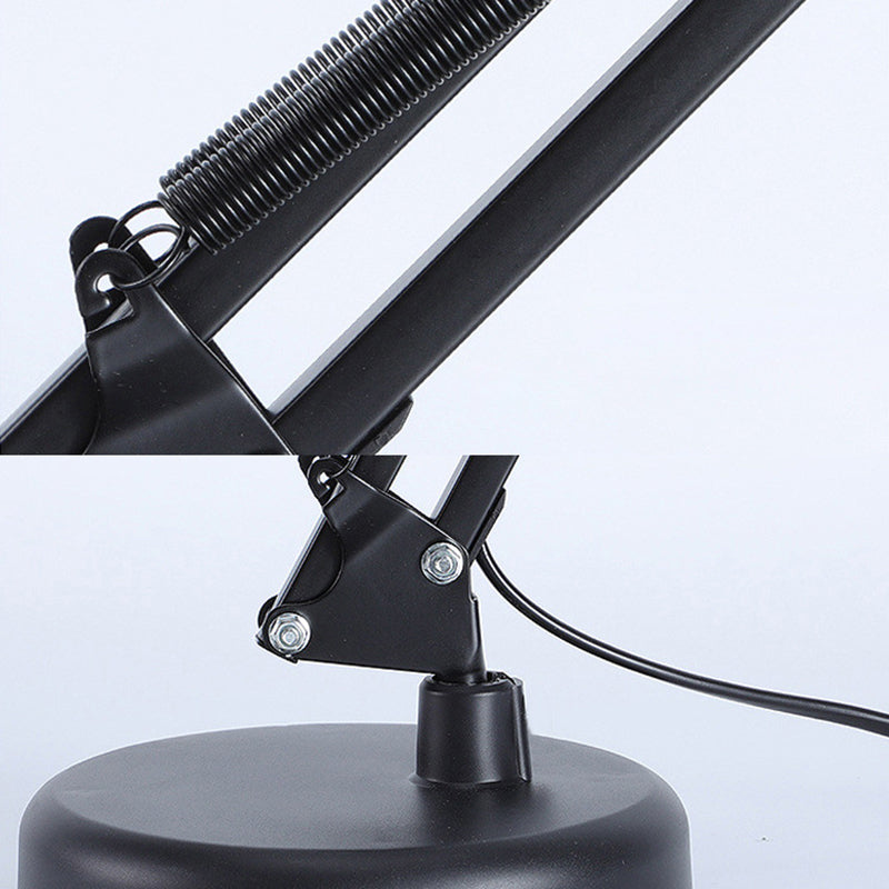 Nordic Adjustable Iron Table Lamp - 1-Light Round Design for Bedroom
