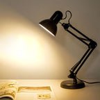 Nordic Adjustable Iron Table Lamp - 1-Light Round Design for Bedroom
