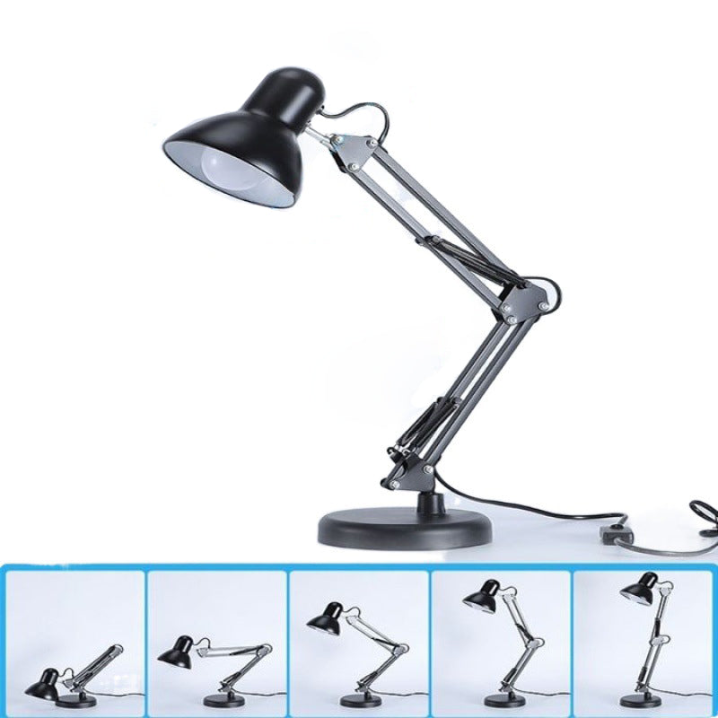 Nordic Adjustable Iron Table Lamp - 1-Light Round Design for Bedroom