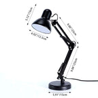 Nordic Adjustable Iron Table Lamp - 1-Light Round Design for Bedroom