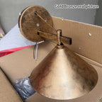 Nordic Iron Geometric Cone Outdoor Wall Sconce