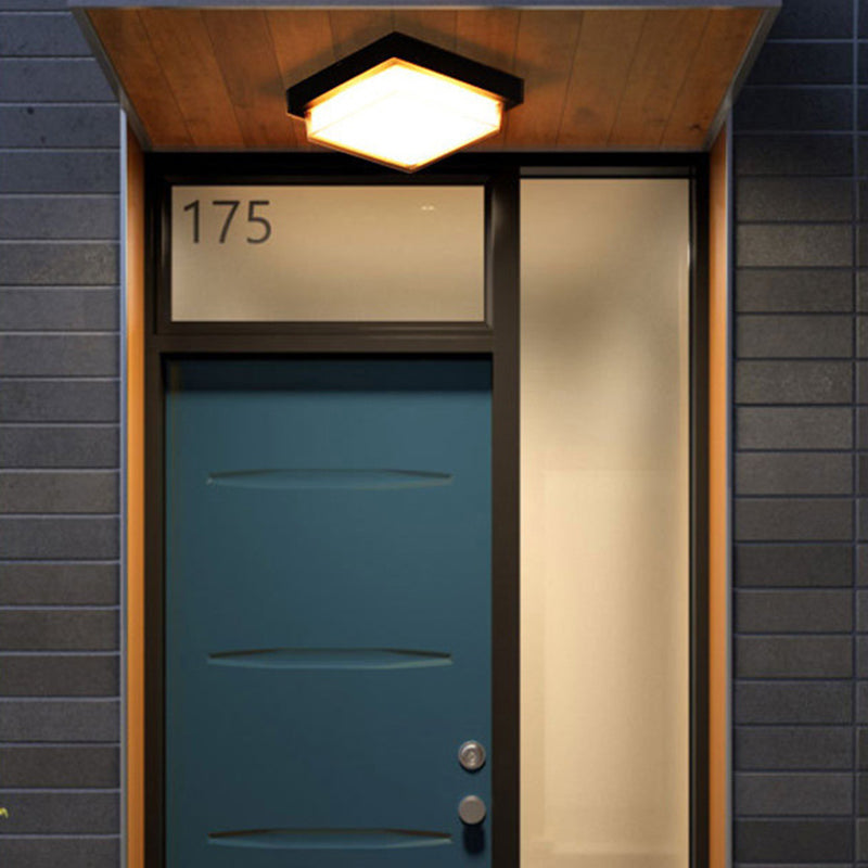 Modern Waterproof Square LED Flush Mount Ceiling Light