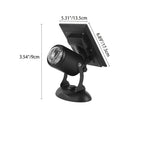Modern Industrial LED Solar Wall Sconce - Rotating Aurora