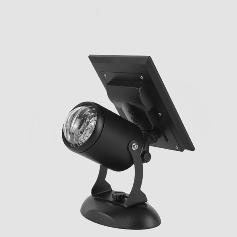 Modern Industrial LED Solar Wall Sconce - Rotating Aurora