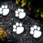 Premium Solar LED Dog Paw Print Garden Light