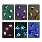 Premium Solar LED Dog Paw Print Garden Light