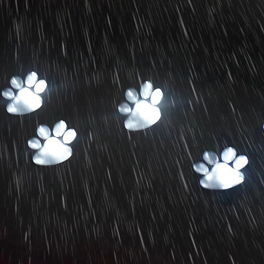 Premium Solar LED Dog Paw Print Garden Light