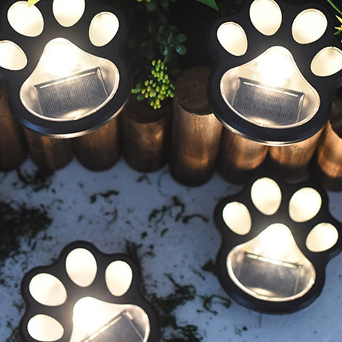 Premium Solar LED Dog Paw Print Garden Light