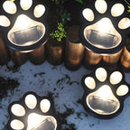 Premium Solar LED Dog Paw Print Garden Light
