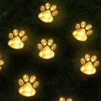 Premium Solar LED Dog Paw Print Garden Light