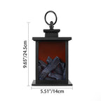 Modern LED Table Lamp with Simulated Flame for Home Office Decor