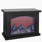 Modern LED Table Lamp with Simulated Flame for Home Office Decor