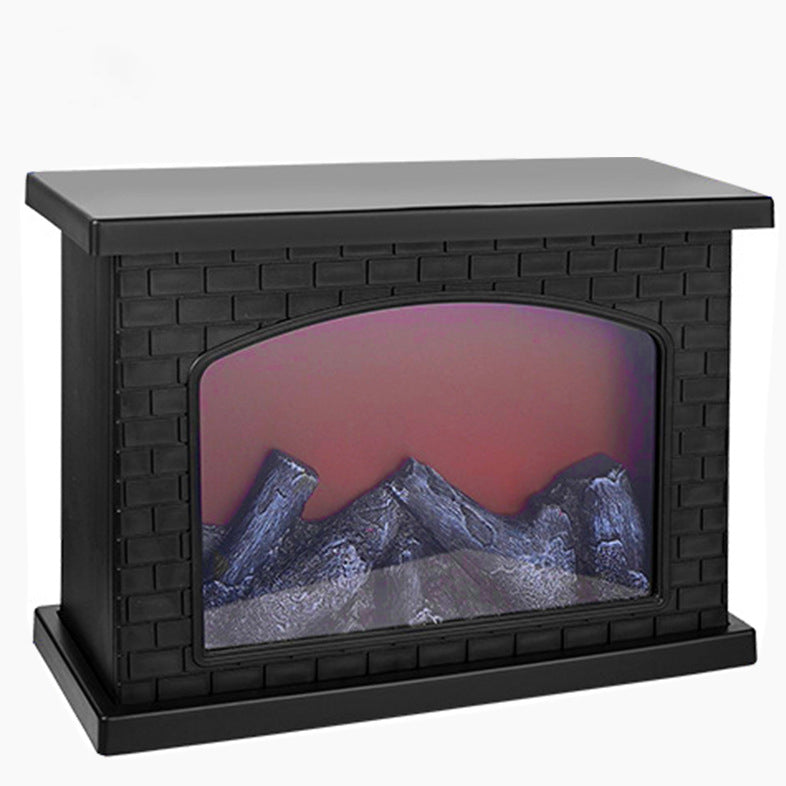 Modern LED Table Lamp with Simulated Flame for Home Office Decor