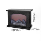 Modern LED Table Lamp with Simulated Flame for Home Office Decor