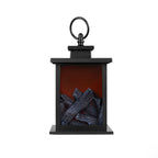 Modern LED Table Lamp with Simulated Flame for Home Office Decor