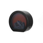 Modern LED Table Lamp with Simulated Flame for Home Office Decor