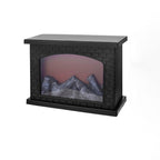 Modern LED Table Lamp with Simulated Flame for Home Office Decor