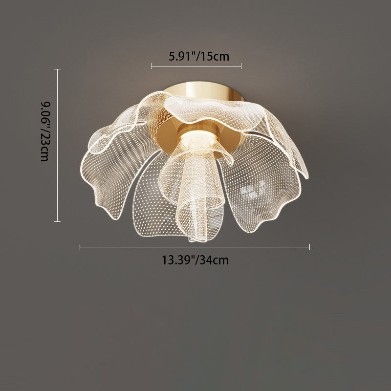 Flower Petal LED Flush Mount Light