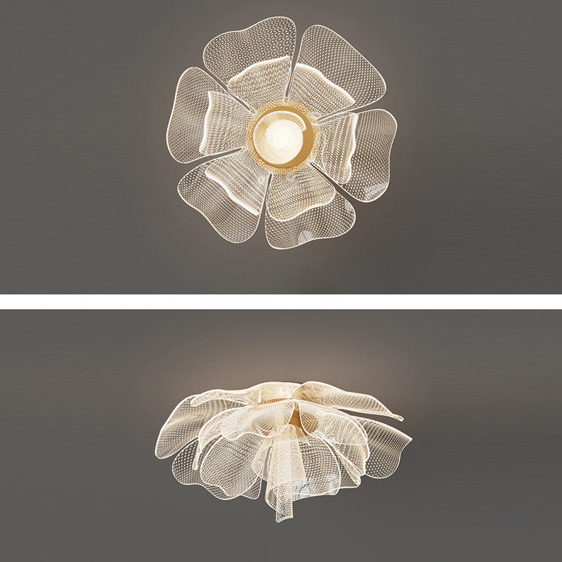 Flower Petal LED Flush Mount Light